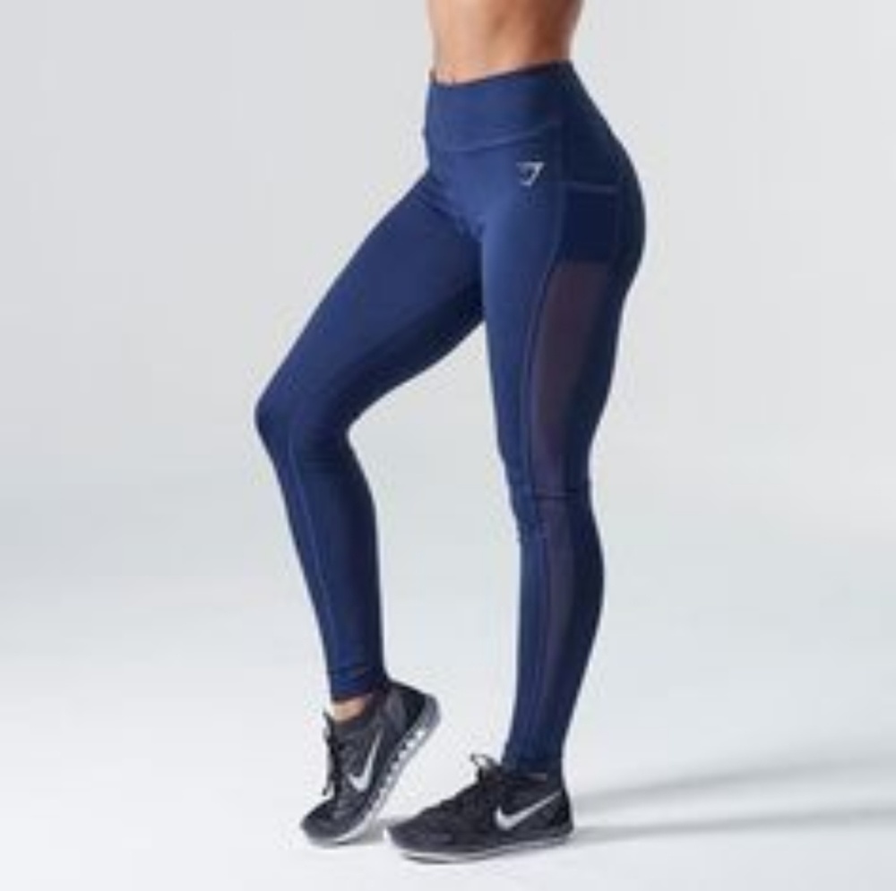 Gymshark Dry Sculpture Leggings - Midnight Blue